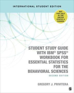 portada Student Study Guide With ibm (r) Spss (r) Workbook for Essential Statistics for the Behavioral Sciences (in English)