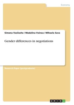 portada Gender differences in negotiations (en Inglés)