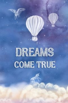 portada Dreams Come True: Dream Diary, Sky Blue Celestial Cover with Cloud Theme (en Inglés)