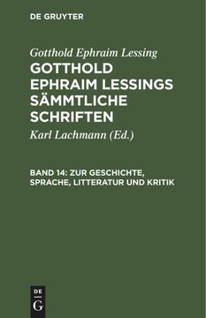 portada Zur Geschichte, Sprache, Litteratur und Kritik: (Fortsetzung. ) (en Alemán)