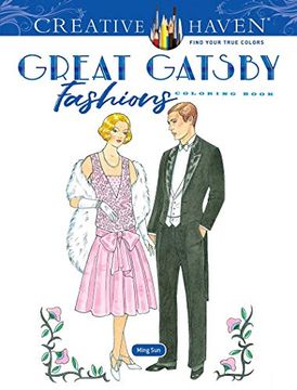 portada Creative Haven Great Gatsby Fashions Coloring Book (en Inglés)