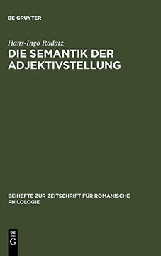 portada Die Semantik der Adjektivstellung (en Alemán)