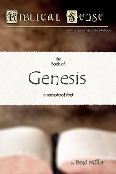 portada biblical sense: the book of genesis (en Inglés)