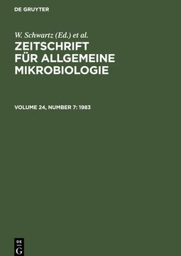 portada Zeitschrift für Allgemeine Mikrobiologie, Volume 24, Number 7, Zeitschrift für Allgemeine Mikrobiologie (1983) (en Inglés)