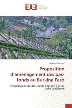 portada Proposition d'aménagement des bas-fonds au Burkina Faso (in French)