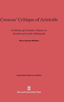 portada Crescas' Critique of Aristotle (Harvard Semitic) (en Inglés)