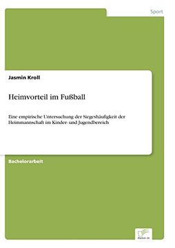 portada Heimvorteil im Fußball (German Edition)