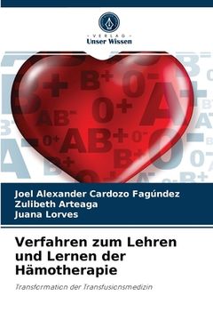 portada Verfahren zum Lehren und Lernen der Hämotherapie (in German)