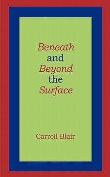 portada beneath and beyond the surface (en Inglés)