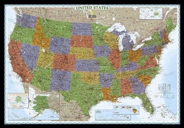 portada National Geographic: United States Decorator Wall map (43. 5 x 30. 5 Inches) (National Geographic Reference Map) (en Inglés)