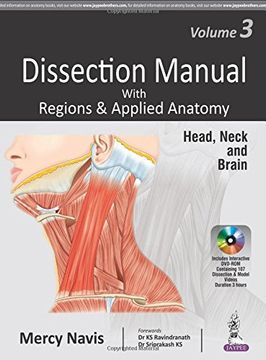 portada Dissection Manual with Regions & Applied Anatomy: Volume 3: Head, Neck and Brain