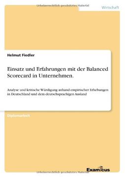 portada Einsatz und Erfahrungen mit der Balanced Scorecard in Unternehmen. (German Edition)