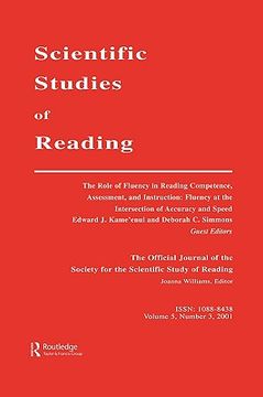 portada the role of fluency in reading competence, assessment, and instruction: fluency at the intersection of accuracy and speed: a special issue of scientif