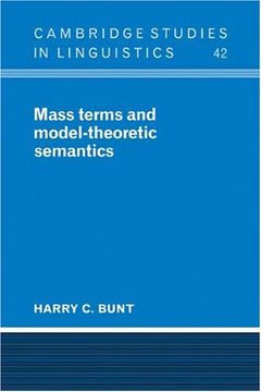 portada Mass Terms and Model-Theoretic Semantics (Cambridge Studies in Linguistics) (en Inglés)