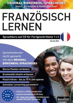 portada Französisch Lernen für Fortgeschrittene 1+2 (Original Birkenbihl): Sprachkurs auf 5 cds Inkl. Gratis-Schnupper-Abo für den Onlinekurs