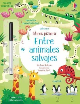 portada Entre Animales Salvajes (Libros Pizarra con Actividades)