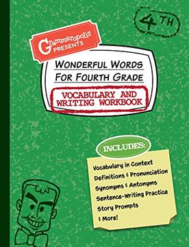 portada Wonderful Words for Fourth Grade Vocabulary and Writing Workbook: Definitions, Usage in Context, fun Story Prompts, & More (Grammaropolis Vocabulary Workbooks) (in English)