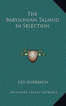 portada the babylonian talmud in selection (in English)