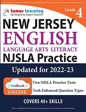 portada New Jersey Student Learning Assessments (Njsla) Test Practice: Grade 4 English Language Arts Literacy (Ela) Practice Workbook and Full-Length Online Assessments: New Jersey Test Study Guide 