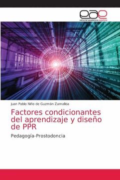 portada Factores Condicionantes del Aprendizaje y Diseño de Ppr: Pedagogía-Prostodoncia (in Spanish)