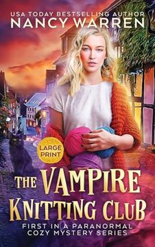 portada The Vampire Knitting Club (Large Print): A Paranormal Cozy Mystery (en Inglés)