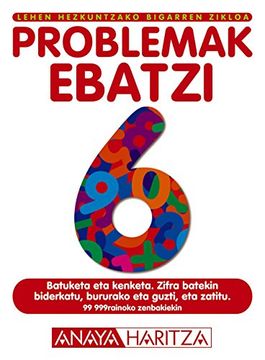 portada Problemak ebatzi 6. (Paperback) (in Basque)