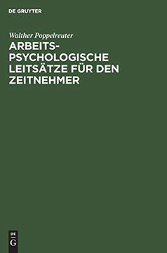portada Arbeitspsychologische Leitsätze für den Zeitnehmer (en Alemán)