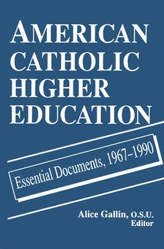 portada american catholic higher education: theology (en Inglés)