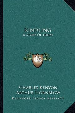 portada kindling: a story of today (en Inglés)