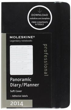 portada Moleskine 2014 Panoramic Planner, 12 Month, Pocket, Black, Soft Cover (3.5 x 5.5) (Planners & Dats)
