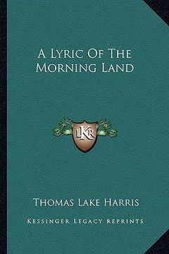 portada a lyric of the morning land
