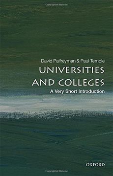 portada Universities and Colleges: A Very Short Introduction (Very Short Introductions) (in English)