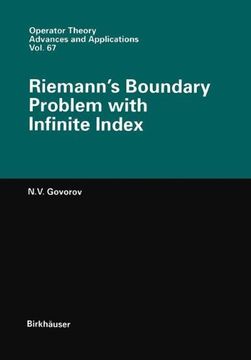 portada riemann s boundary problem with infinite index (en Inglés)