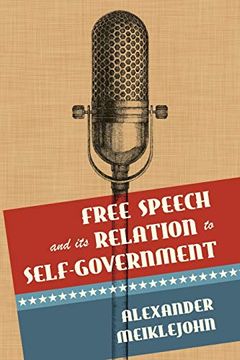 portada Free Speech and its Relation to Self-Government (en Inglés)