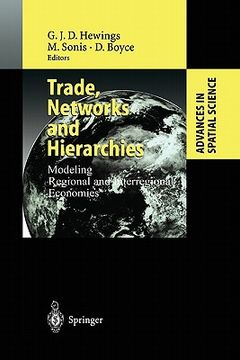 portada trade, networks and hierarchies: modeling regional and interregional economies