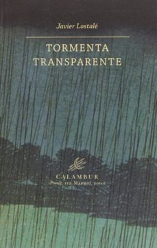 portada Tormenta Transparente (Calambur Poesía) (in Spanish)
