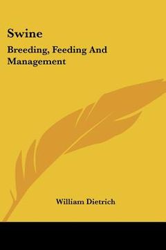 portada swine: breeding, feeding and management (en Inglés)