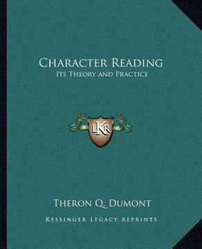 portada character reading: its theory and practice