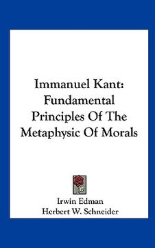 portada immanuel kant: fundamental principles of the metaphysic of morals (in English)