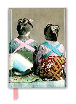 portada Japanese Dancers Wearing Traditional Kimonos (Foiled Journal) (Flame Tree Nots) (in English)