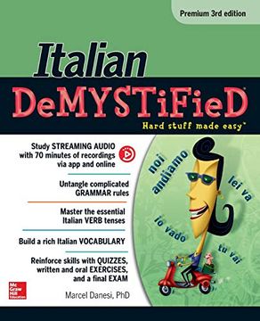 portada Italian Demystified, Premium 3rd Edition (en Inglés)