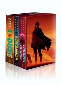 portada Frank Herbert's Dune Saga 3-Book Deluxe Hardcover Boxed Set: Dune, Dune Messiah, and Children of Dune 