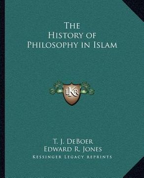 portada the history of philosophy in islam (en Inglés)