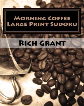 portada Morning Coffee Large Print Sudoku: Fun, Large Grid Sudoku Puzzles