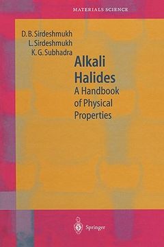 portada alkali halides: a handbook of physical properties (en Inglés)