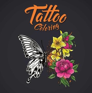 portada Tattoo Coloring: Adult Coloring Book (en Inglés)