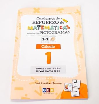 portada 1 Cuaderno Refuerzo Matematicas con Pictogramas (in Spanish)