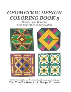 portada Geometric Design Coloring Book 5 (en Inglés)