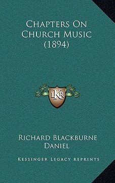portada chapters on church music (1894) (en Inglés)