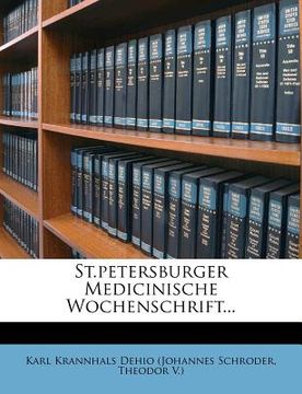 portada St.Petersburger Medicinische Wochenschrift... (in German)